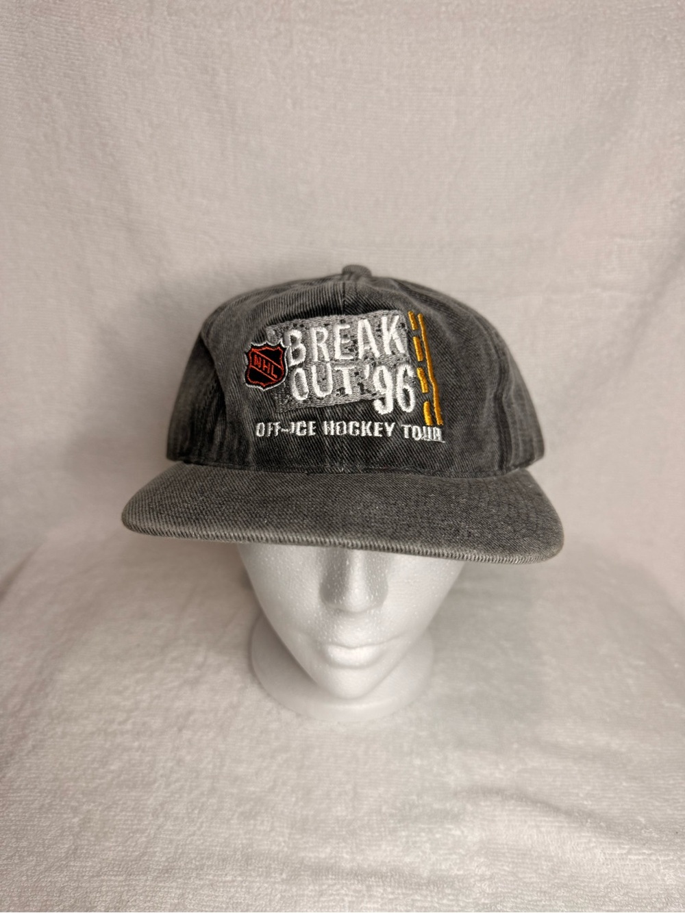 NHL 'Break Out '96' Gray Off-Ice Hockey Tour Snapback Hat